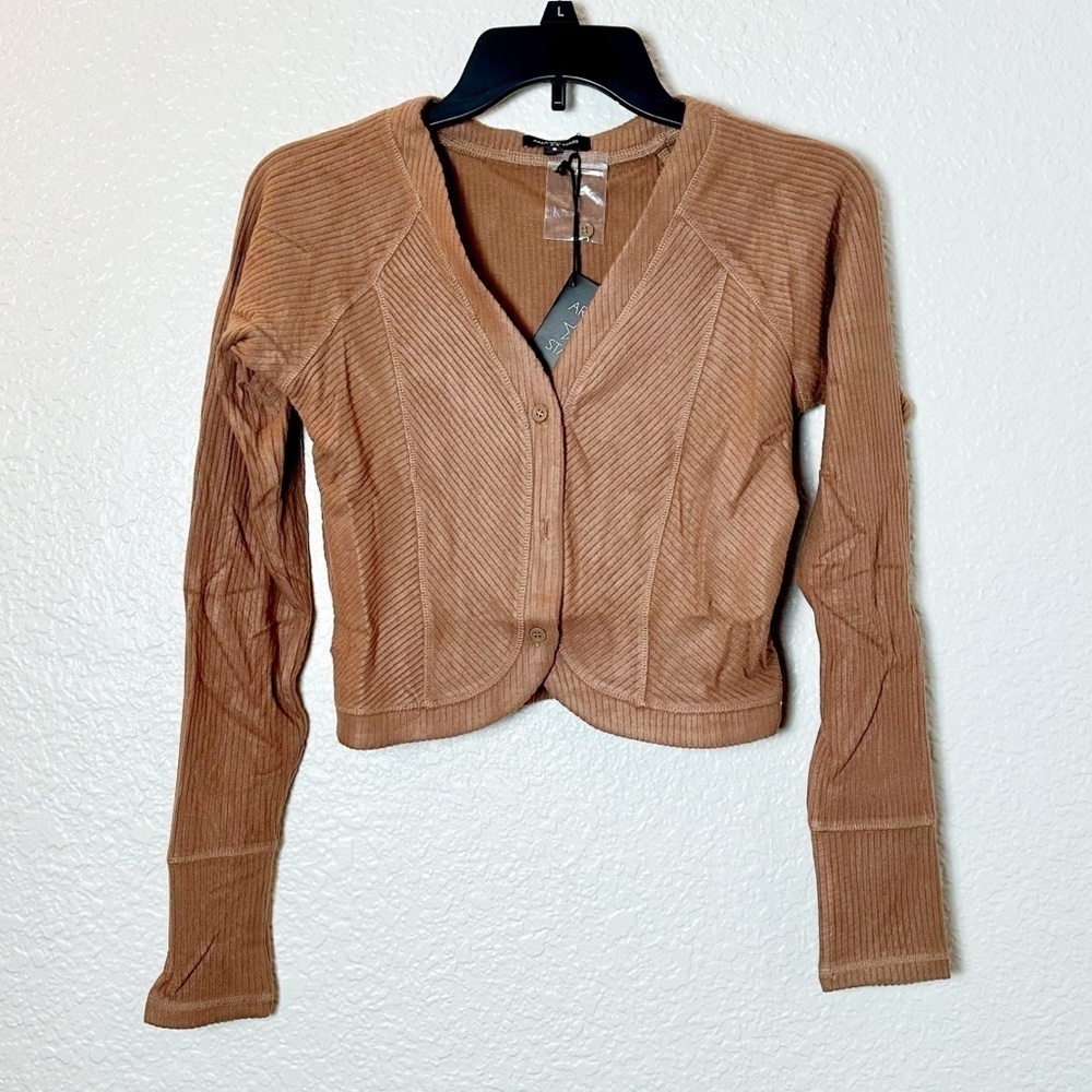 NWT Area Stars Ribbed Long Sleeve Top - Picture 2 of 4